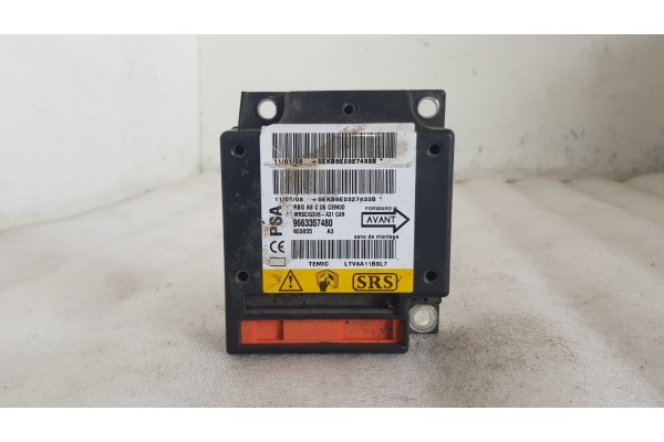 Recambio de centralita airbag para citroen c3 1.4 hdi exclusive referencia OEM IAM 9663357480  