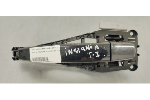 Recambio de maneta exterior trasera izquierda para opel insignia berlina 2.0 cdti referencia OEM IAM   