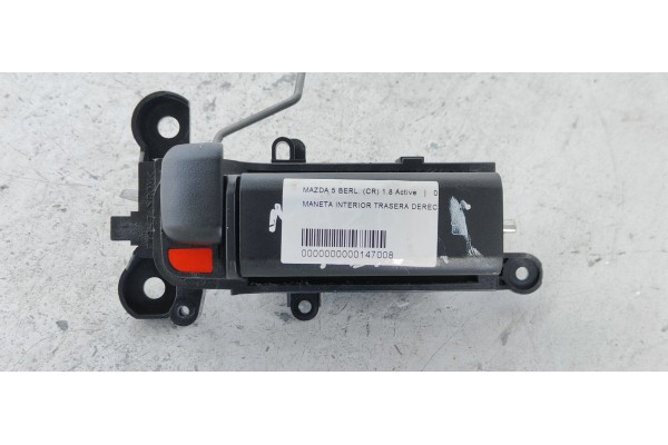 Recambio de maneta interior trasera derecha para mazda 5 berl. (cr) 1.8 active referencia OEM IAM   