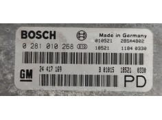 Recambio de centralita motor uce para opel zafira a 2.0 dti referencia OEM IAM 0281010268  