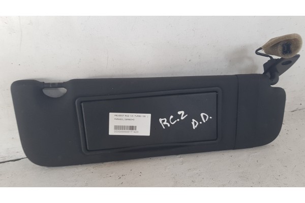 Recambio de parasol derecho para peugeot rcz 1.6 i turbo 156 referencia OEM IAM   