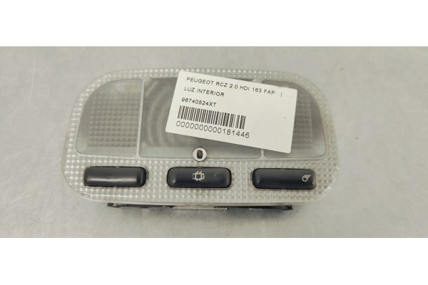 Recambio de luz interior para peugeot rcz 2.0 hdi 163 fap referencia OEM IAM 96740524XT  