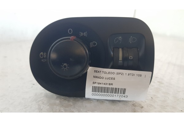 Recambio de mando luces para seat toledo (5p2) 1.9tdi 105 referencia OEM IAM 5P1941431BR  