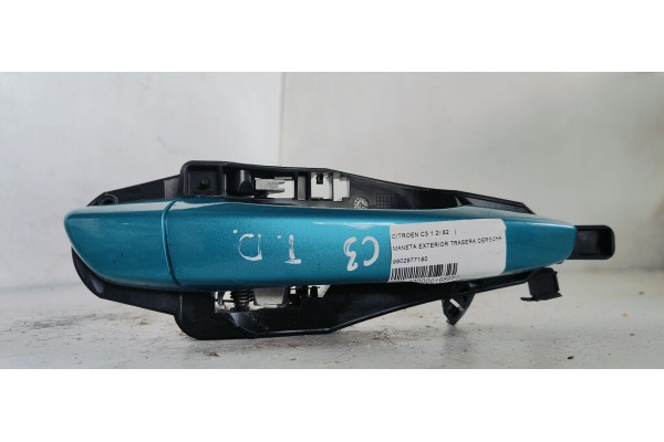 Recambio de maneta exterior trasera derecha para citroen c3 1.2i 82 referencia OEM IAM 9802977180  