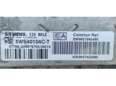 Recambio de centralita motor uce para peugeot 307 (s1) xr clim referencia OEM IAM 5WS40104CT  