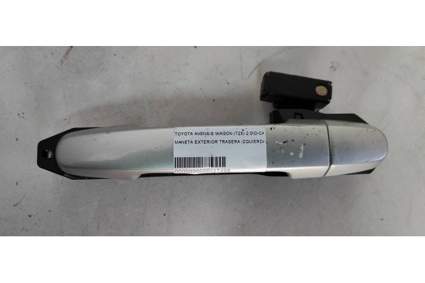 Recambio de maneta exterior trasera izquierda para toyota avensis wagon (t25) 2.0 d-cat referencia OEM IAM   
