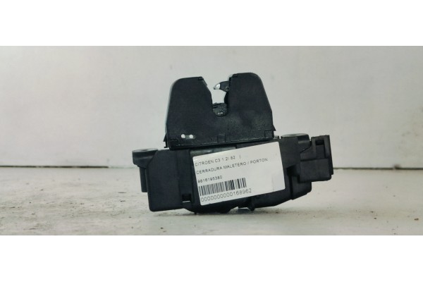 Recambio de cerradura maletero / porton para citroen c3 1.2i 82 referencia OEM IAM 9816195380  