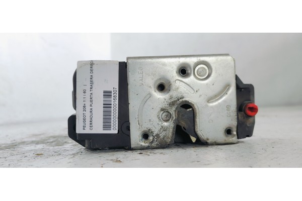 Recambio de cerradura puerta trasera derecha para peugeot 206+ 1.1 i 60 referencia OEM IAM   
