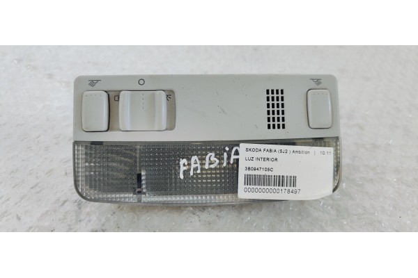 Recambio de luz interior para skoda fabia (5j2 ) ambition referencia OEM IAM 3B0947105C  