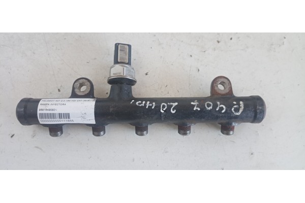Recambio de rampa inyectora para peugeot 407 2.0 16v hdi cat (rhr / dw10bted4) referencia OEM IAM 9681649580  