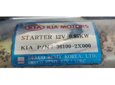 Recambio de motor arranque para kia shuma ii 1.6 ls 4 berlina referencia OEM IAM 361002X000  
