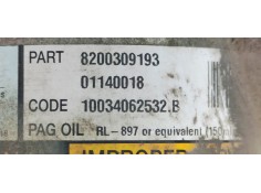 Recambio de compresor aire acondicionado para renault scenic ii confort dynamique referencia OEM IAM 8200309193  