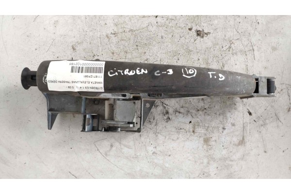 Recambio de maneta exterior trasera derecha para citroen c3 1.4 referencia OEM IAM 111671ZP561 9684560080 
