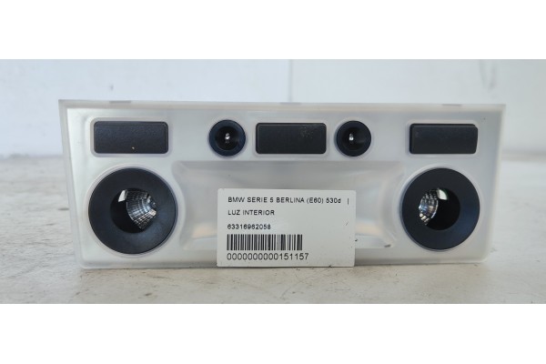 Recambio de luz interior para bmw serie 5 berlina (e60) 530d referencia OEM IAM 63316962058  
