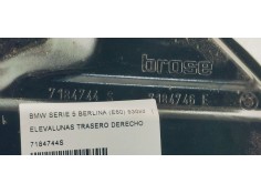 Recambio de elevalunas trasero derecho para bmw serie 5 berlina (e60) 530xd referencia OEM IAM 7184744S  