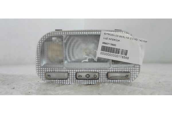 Recambio de luz interior para citroen c5 berlina 2.0 hdi 140 fap referencia OEM IAM 9680713880  