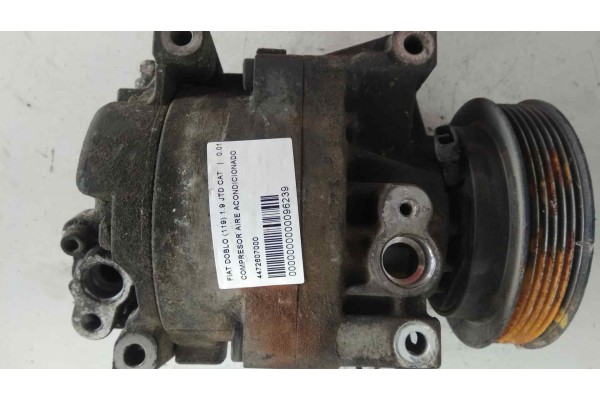 Recambio de compresor aire acondicionado para fiat doblo (119) 1.9 jtd cat referencia OEM IAM 4472607000 09F01761 