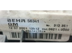 Recambio de mando calefaccion / aire acondicionado para opel astra g berlina edition referencia OEM IAM 90559839  