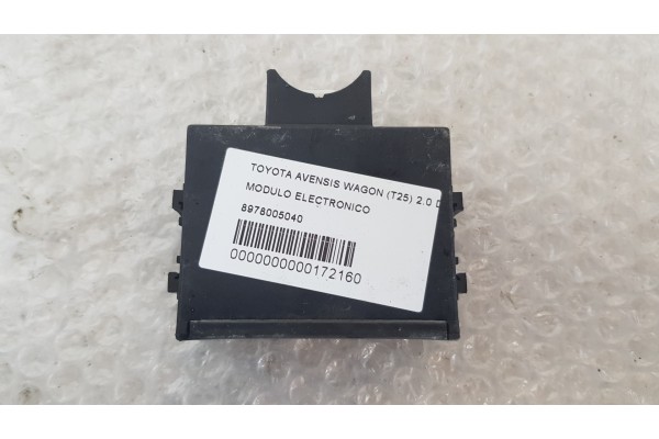 Recambio de modulo electronico para toyota avensis wagon (t25) 2.0 d-cat referencia OEM IAM 8978005040  