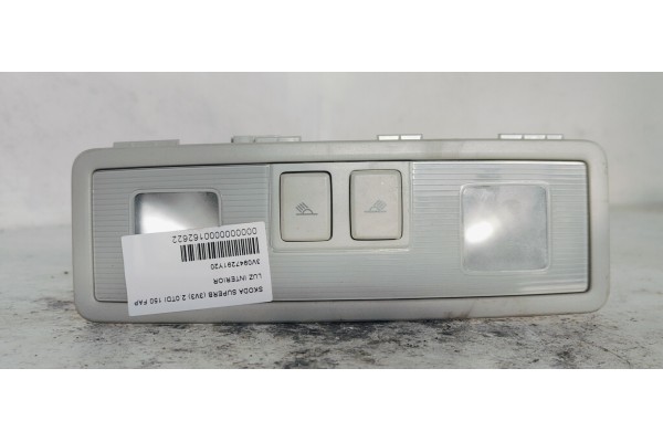 Recambio de luz interior para skoda superb (3v3) 2.0tdi 150 fap referencia OEM IAM 3V0947291Y20  