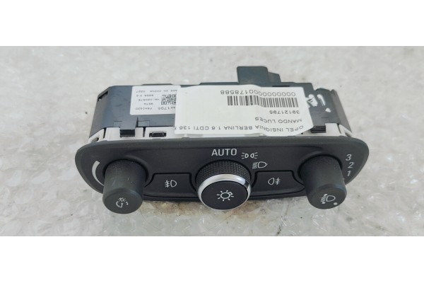 Recambio de mando luces para opel insignia berlina 1.6 cdti 136 fap referencia OEM IAM 39121795  