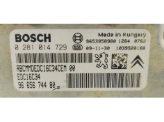 Recambio de centralita motor uce para peugeot 3008 1.6 hdi 110 fap referencia OEM IAM 0281014729  
