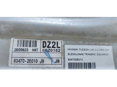 Recambio de elevalunas trasero izquierdo para hyundai tucson (jm) 2.0 crdi cat referencia OEM IAM 834702E010  