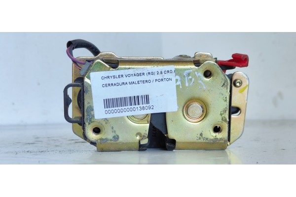 Recambio de cerradura maletero / porton para chrysler voyager (rg) 2.8 crd lx grand voyager referencia OEM IAM   