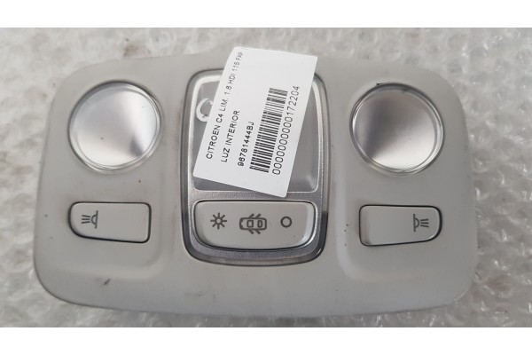 Recambio de luz interior para citroen c4 lim. 1.6 hdi 115 fap referencia OEM IAM 96781444BJ  