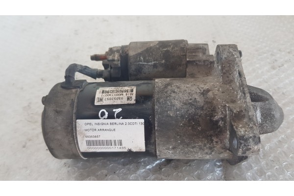 Recambio de motor arranque para opel insignia berlina 2.0cdti 130 fap referencia OEM IAM 55353857  