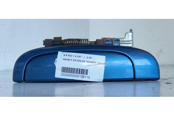 Recambio de maneta exterior trasera izquierda para kia rio 1.4 cat referencia OEM IAM   