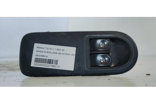 Recambio de mando elevalunas delantero izquierdo para renault clio iii 1.5dci 85 referencia OEM IAM 8200356519  