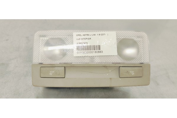 Recambio de luz interior para opel astra j lim. 1.6 cdti referencia OEM IAM 316627975  