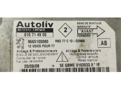 Recambio de centralita airbag para peugeot 308 sport referencia OEM IAM 9665100080  