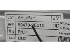 Recambio de elevalunas trasero izquierdo para hyundai tucson (jm) 2.0 crdi cat referencia OEM IAM 834702E010  