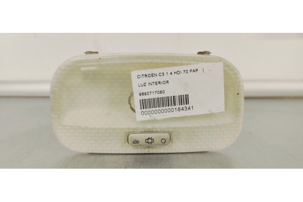 Recambio de luz interior para citroen c3 1.4 hdi 70 fap referencia OEM IAM 9680717080  