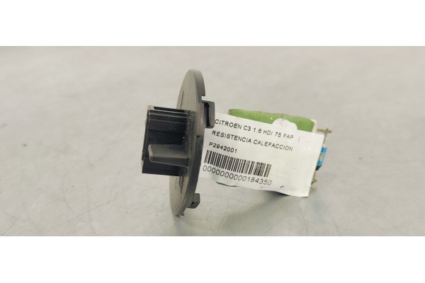 Recambio de resistencia calefaccion para citroen c3 1.6 hdi 75 fap referencia OEM IAM P2942001  