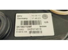 Recambio de elevalunas delantero izquierdo para volkswagen golf vi (5k1) 2.0 tdi 140 fap referencia OEM IAM 5K1837729P  