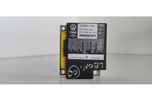 Recambio de centralita airbag para seat leon (1p1) 1.9 tdi referencia OEM IAM 3C0909605E  