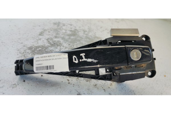 Recambio de maneta exterior delantera izquierda para opel insignia berlina 2.0cdti 130 fap referencia OEM IAM 14096201  