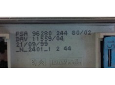 Recambio de caja reles / fusibles para peugeot 206 berlina 1.9 diesel referencia OEM IAM 9637225180  