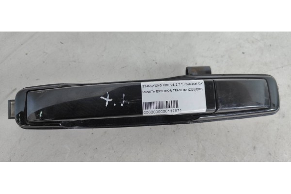 Recambio de maneta exterior trasera izquierda para ssangyong rodius 2.7 turbodiesel cat referencia OEM IAM   