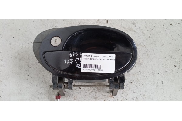 Recambio de maneta exterior delantera izquierda para citroen c1 audace referencia OEM IAM   