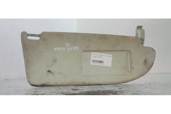 Recambio de parasol derecho para seat ibiza iv berlina 1.6tdi 90 fap referencia OEM IAM   