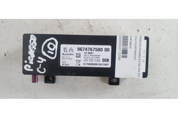 Recambio de modulo electronico para citroen c4 picasso exclusive referencia OEM IAM 967476758000  