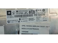 Recambio de modulo electronico para opel insignia berlina 2.0cdti 130 fap referencia OEM IAM 13342398  