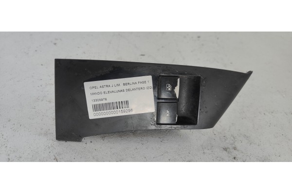Recambio de mando elevalunas delantero izquierdo para opel astra j lim. berlina fase 1 referencia OEM IAM 13305978  