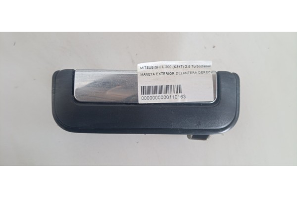 Recambio de maneta exterior delantera derecha para mitsubishi l 200 (k34t) 2.5 turbodiesel referencia OEM IAM   