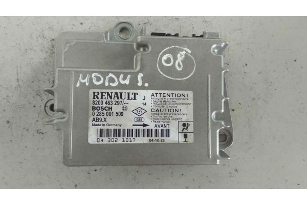 Recambio de centralita airbag para renault modus 1.5 dci diesel referencia OEM IAM 8200463297  