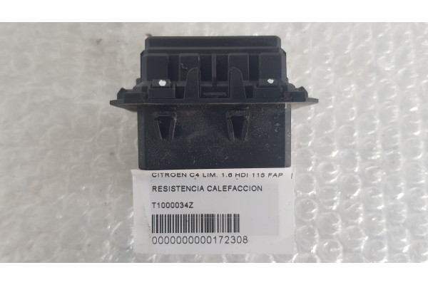 Recambio de resistencia calefaccion para citroen c4 lim. 1.6 hdi 115 fap referencia OEM IAM T1000034ZC  